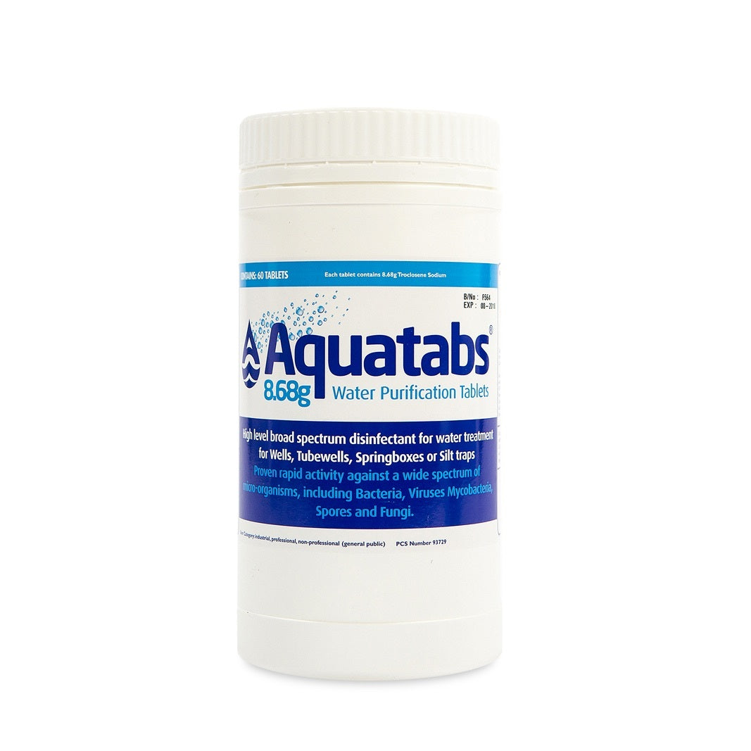 8.68g (8,680mg) Aquatabs Chlorination Tablets