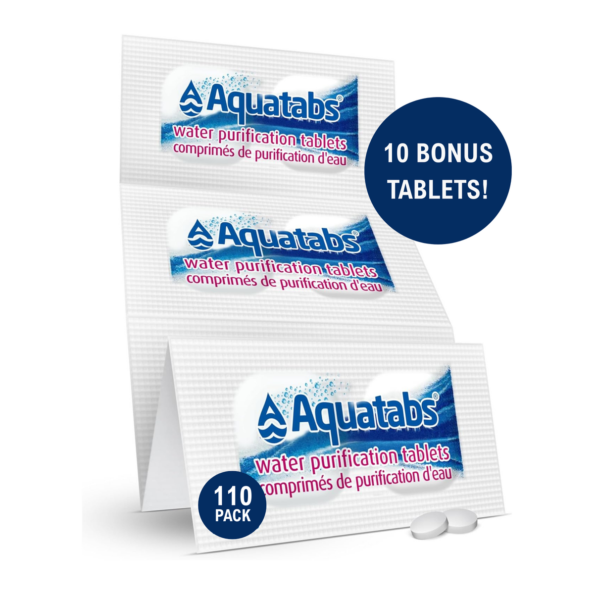 Aquatabs Water Purification Tablets 49 mg Canadian (110-Pack)