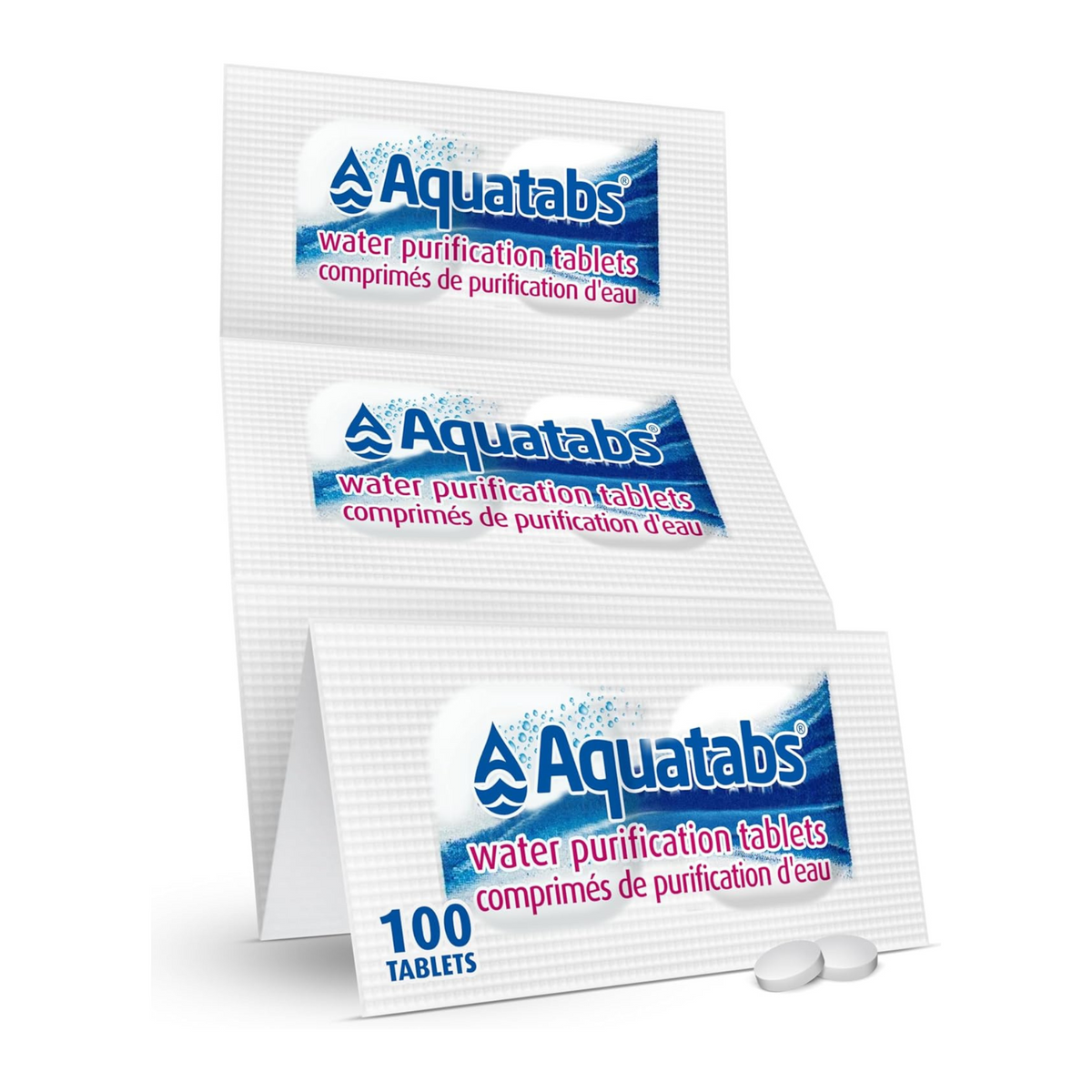 Aquatabs Water Purification Tablets 49 mg Canadian (100-Pack)