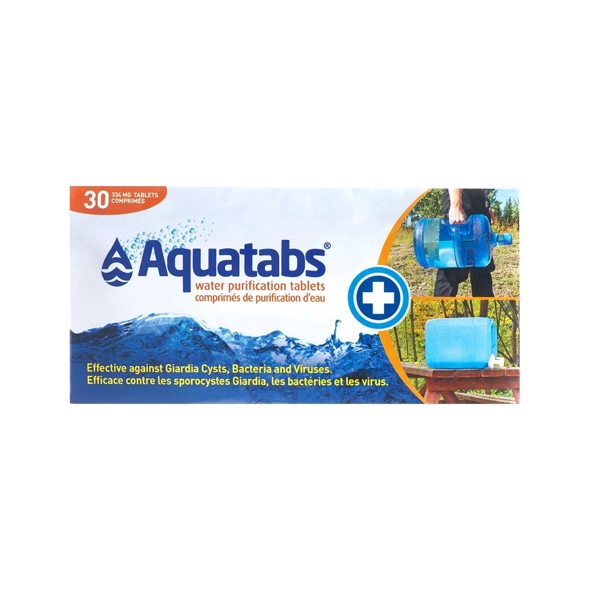 Aquatabs Water Purification Tablets 334 mg Canadian Pack